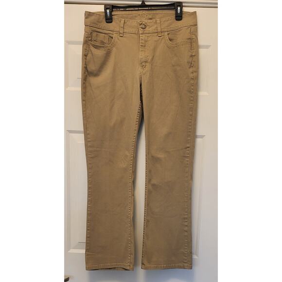 Riders By Lee Womens Jeans Beige Size 14M Relaxed Straight Fit Cotton Blend - Picture 2 of 13